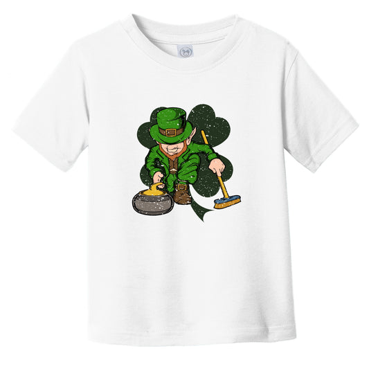 Curler Leprechaun St. Patrick's Day Curling Infant Toddler T-Shirt