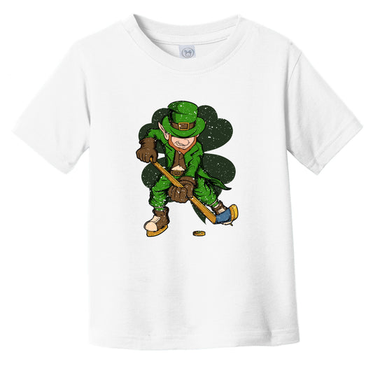 Hockey Player Leprechaun St. Patrick's Day Hockey Infant Toddler T-Shirt
