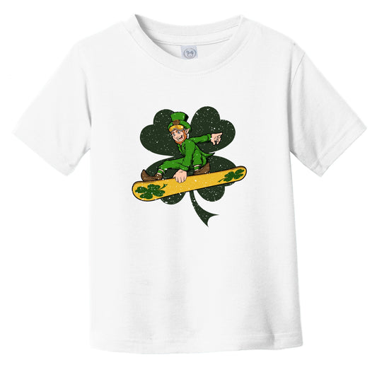 Snowboarder Leprechaun St. Patrick's Day Snowboarding Infant Toddler T-Shirt