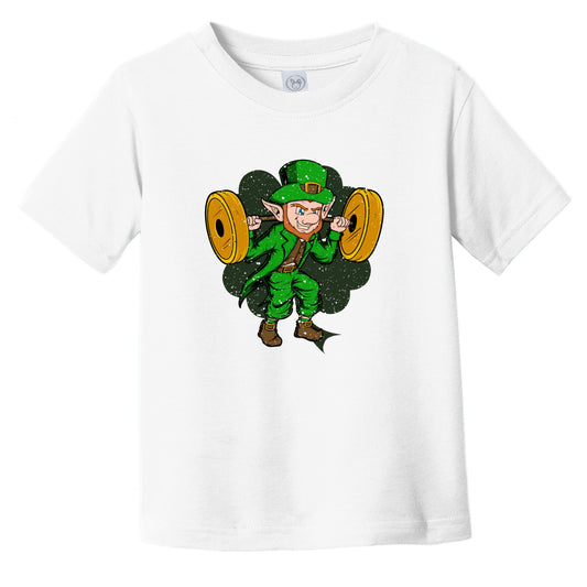 Weightlifter Leprechaun St. Patrick's Day Weightlifting Infant Toddler T-Shirt