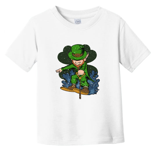 Waterskier Leprechaun St. Patrick's Day Waterskiing Toddler T-Shirt