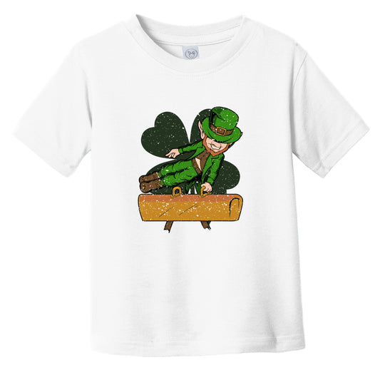 Pommel Horse Gymnast Leprechaun St. Patrick's Day Gymnastics Toddler T-Shirt