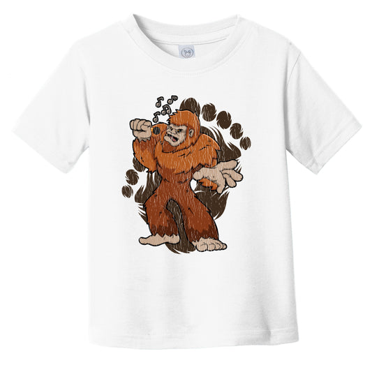 Toddler Bigfoot Karaoke Shirt - Sasquatch Singing Infant Toddler T-Shirt