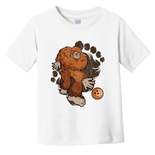 Toddler Bigfoot Bowling Shirt - Sasquatch Bowling Infant Toddler T-Shirt