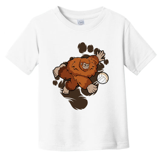 Toddler Bigfoot Volleyball Shirt - Sasquatch Volleyball Dig Infant Toddler T-Shirt