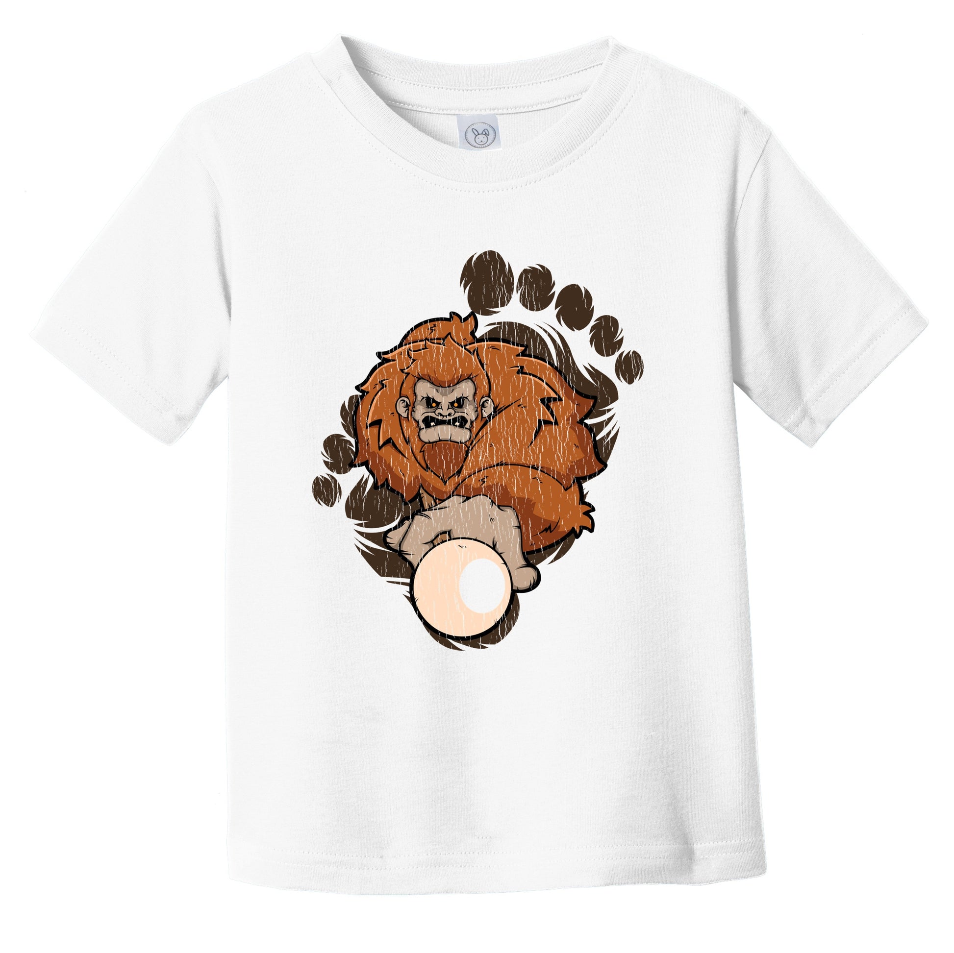 Toddler Bigfoot Billiards Shirt - Sasquatch Playing Pool Infant Toddler T-Shirt