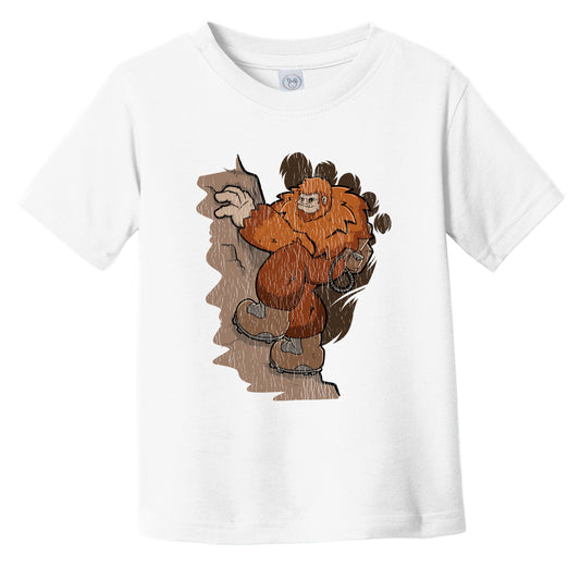 Toddler Bigfoot Mountaineering Shirt - Sasquatch Rock Climbing Infant Toddler T-Shirt