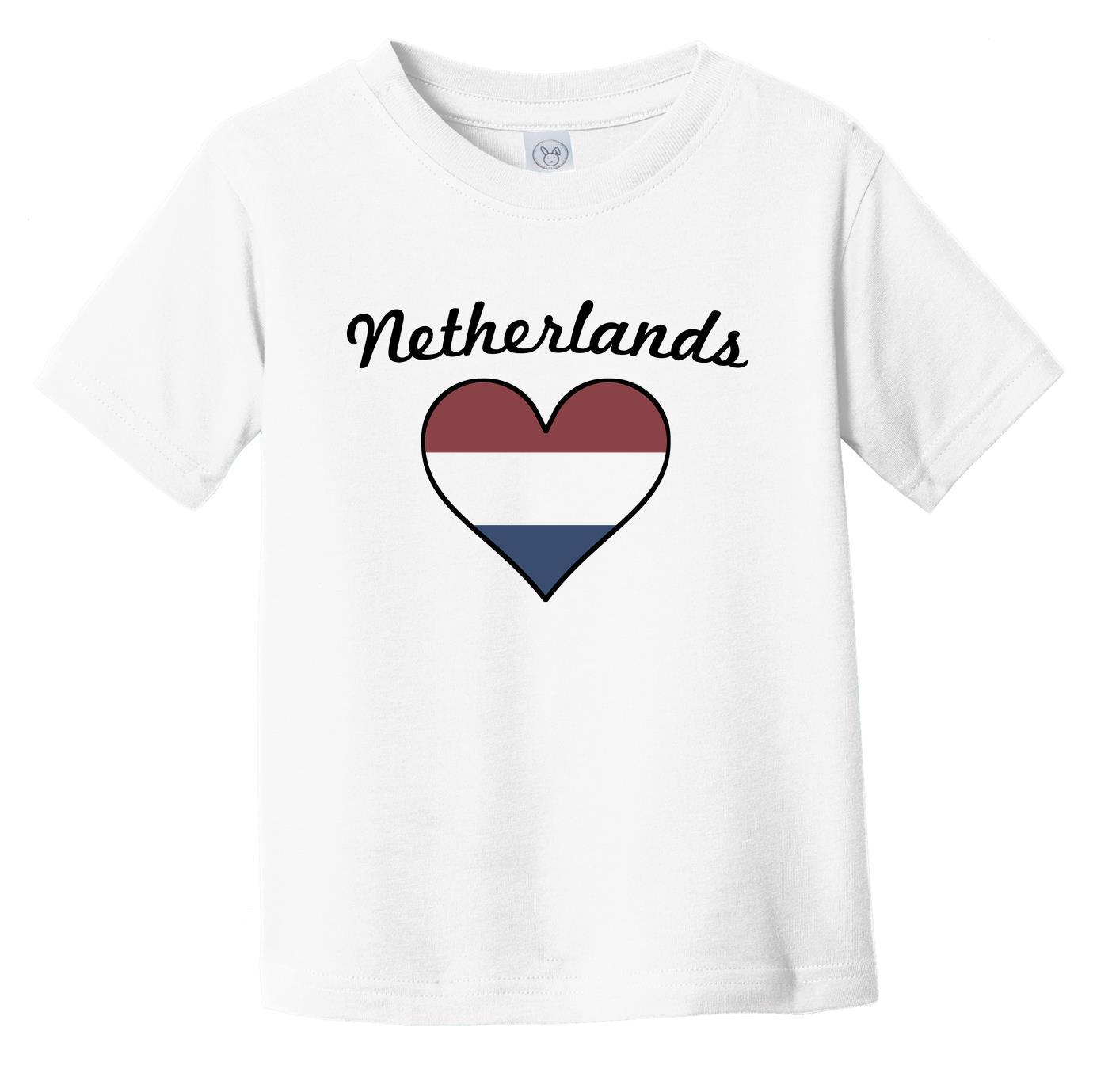 Dutch Flag Heart Infant Toddler T-Shirt