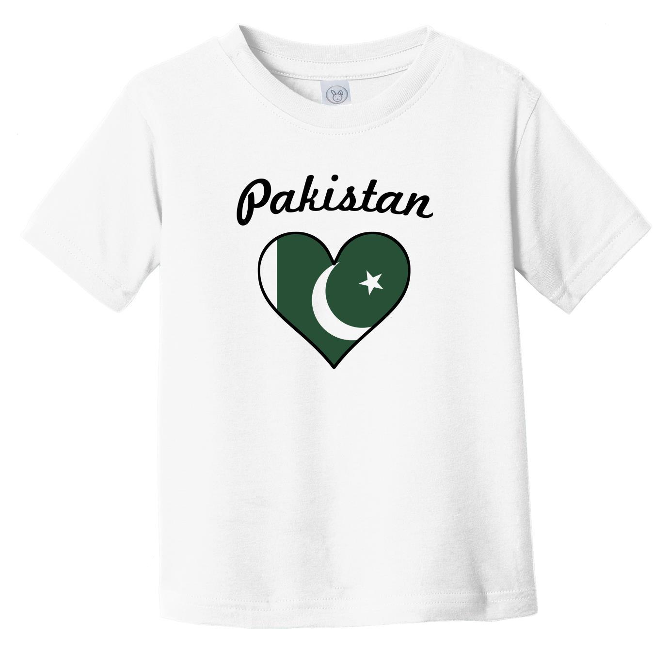 Pakistani Flag Heart Infant Toddler T-Shirt