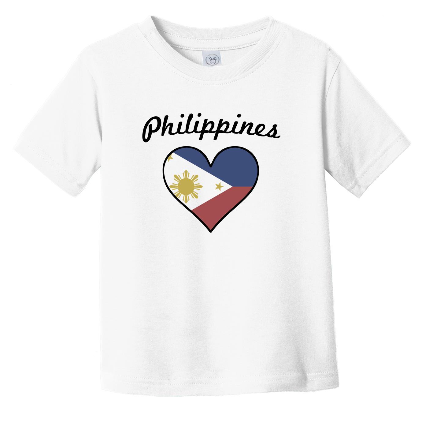 Filipino Flag Heart Infant Toddler T-Shirt