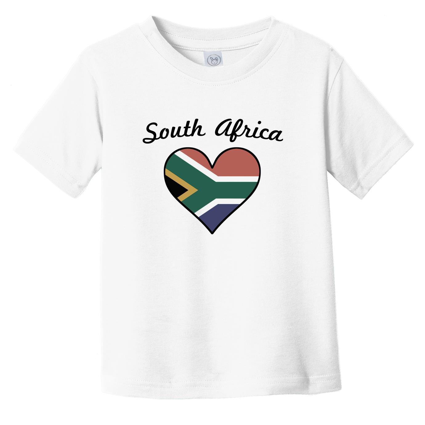 South African Flag Heart Infant Toddler T-Shirt