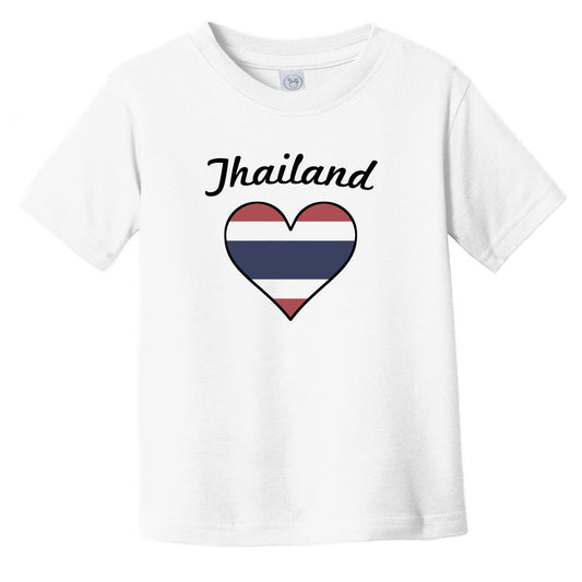 Thai Flag Heart Infant Toddler T-Shirt