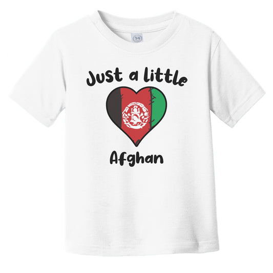 Just A Little Afghan Cute Afghanistan Flag Heart Infant Toddler T-Shirt