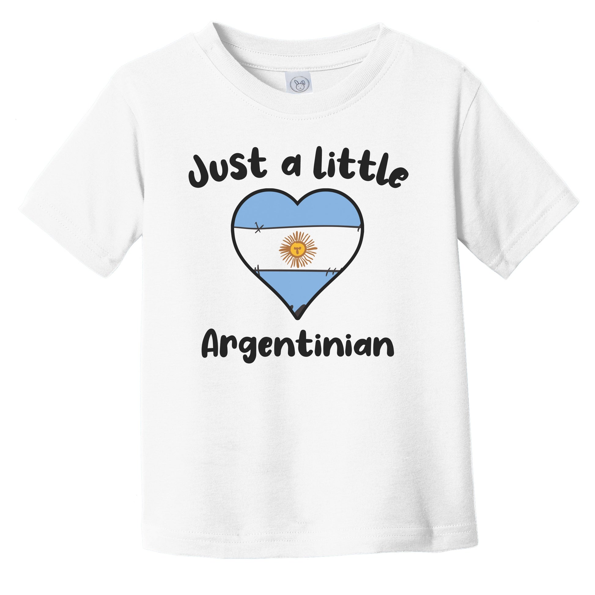 Just A Little Argentinian Cute Argentina Flag Heart Infant Toddler T-Shirt