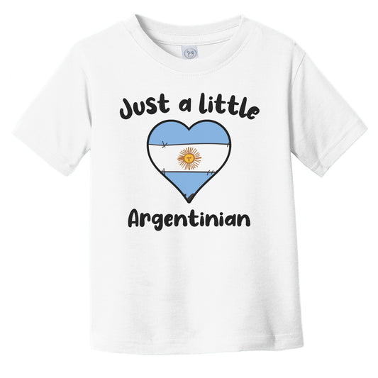 Just A Little Argentinian Cute Argentina Flag Heart Infant Toddler T-Shirt