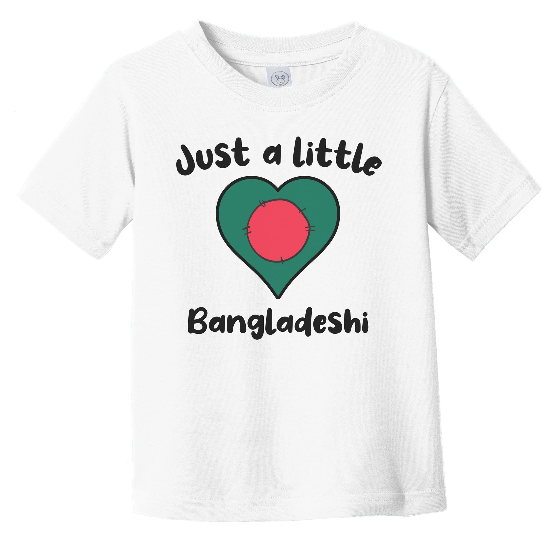 Just A Little Bangladeshi Cute Bangladesh Flag Heart Infant Toddler T-Shirt