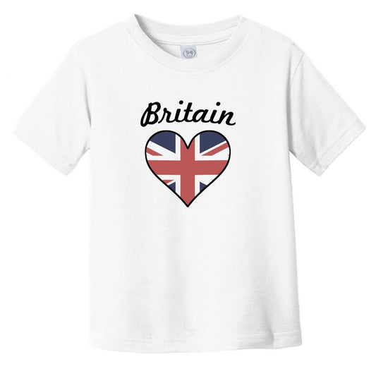 British Flag Heart Infant Toddler T-Shirt