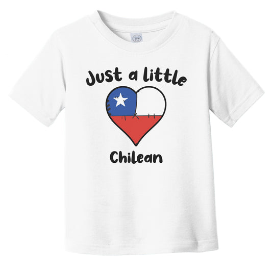 Just A Little Chilean Cute Chile Flag Heart Infant Toddler T-Shirt