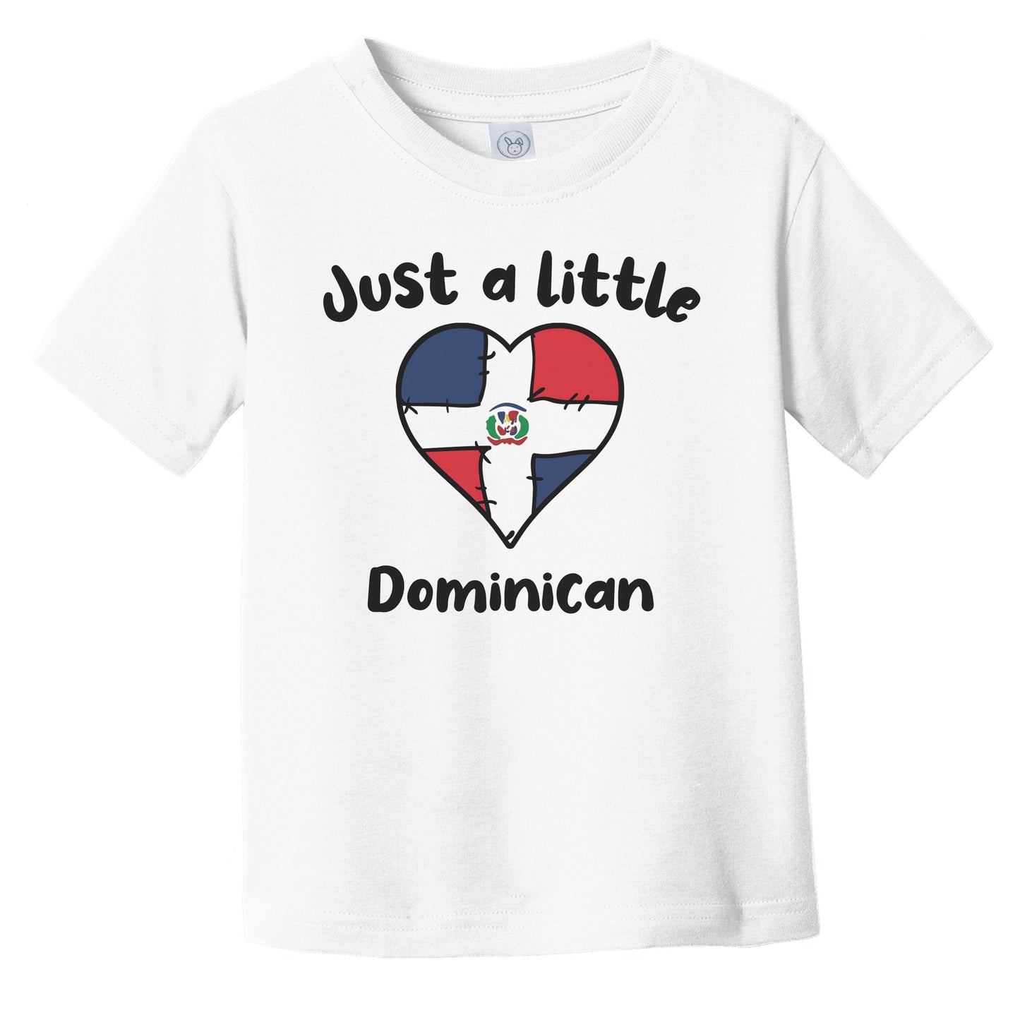 Just A Little Dominican Cute Dominican Republic Flag Heart Infant Toddler T-Shirt