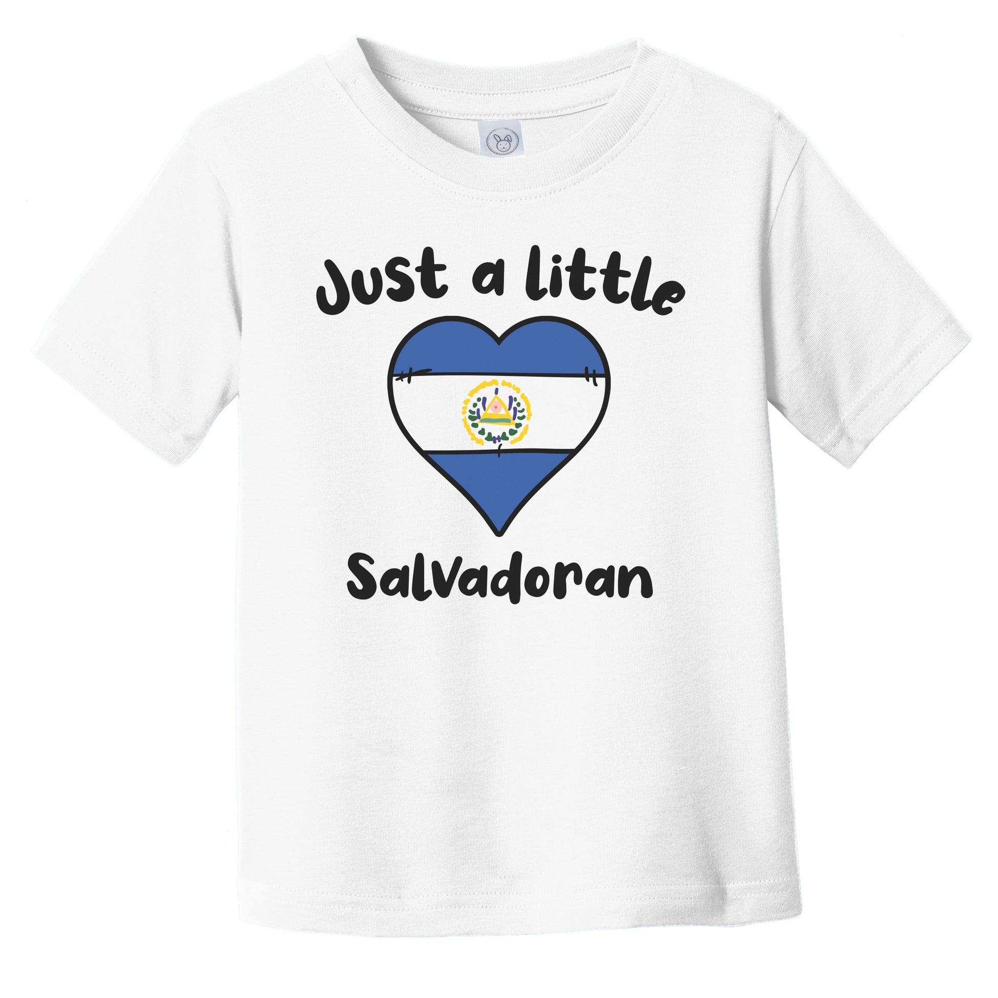 Just A Little Salvadoran Cute El Salvador Flag Heart Infant Toddler T-Shirt