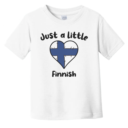 Just A Little Finnish Cute Finland Flag Heart Infant Toddler T-Shirt