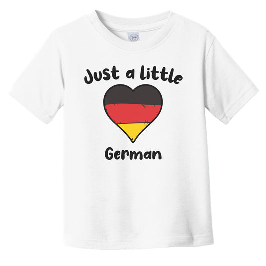 Just A Little German Cute Germany Flag Heart Infant Toddler T-Shirt