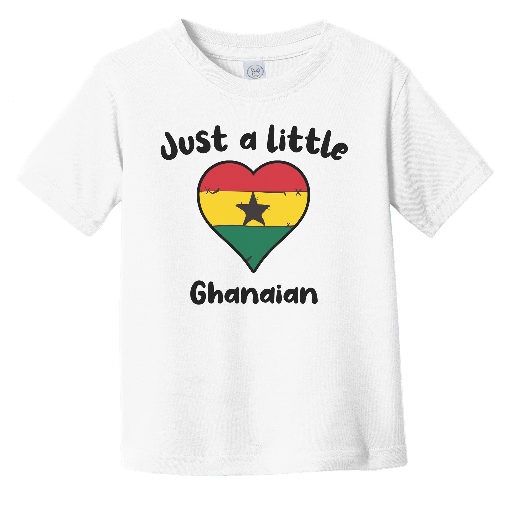 Just A Little Ghanaian Cute Ghana Flag Heart Infant Toddler T-Shirt