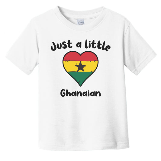 Just A Little Ghanaian Cute Ghana Flag Heart Infant Toddler T-Shirt