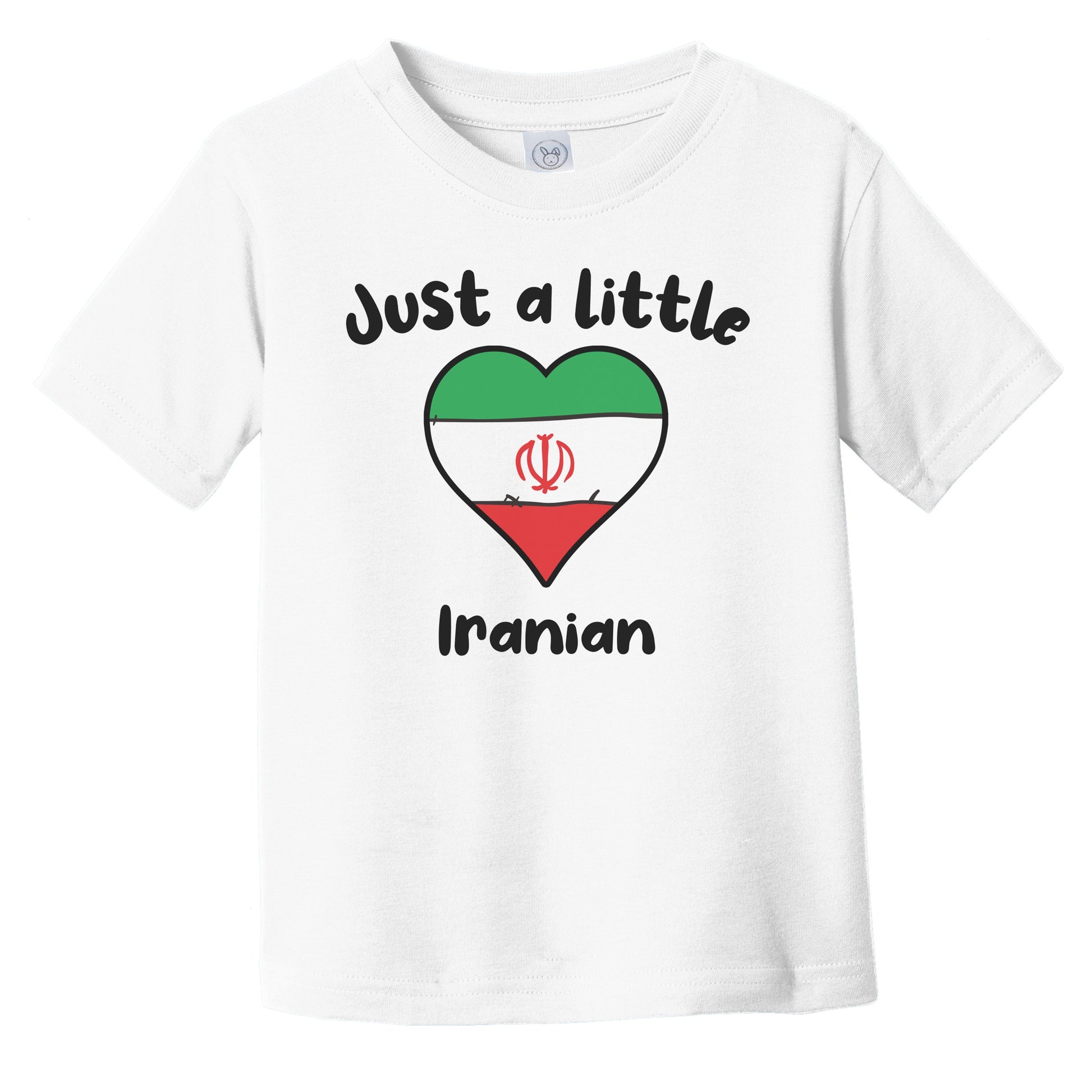 Just A Little Iranian Cute Iran Flag Heart Infant Toddler T-Shirt