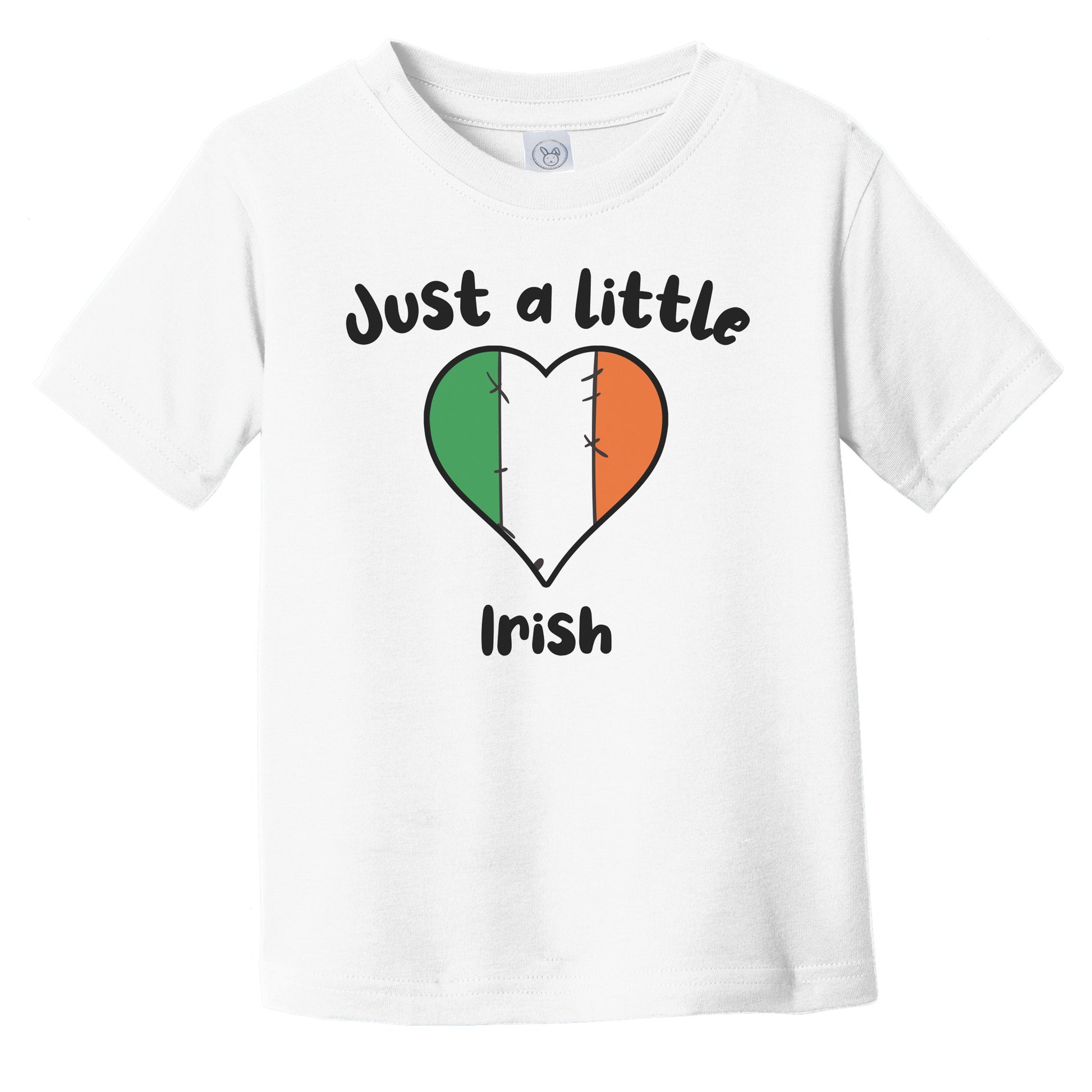 Just A Little Irish Cute Ireland Flag Heart Infant Toddler T-Shirt