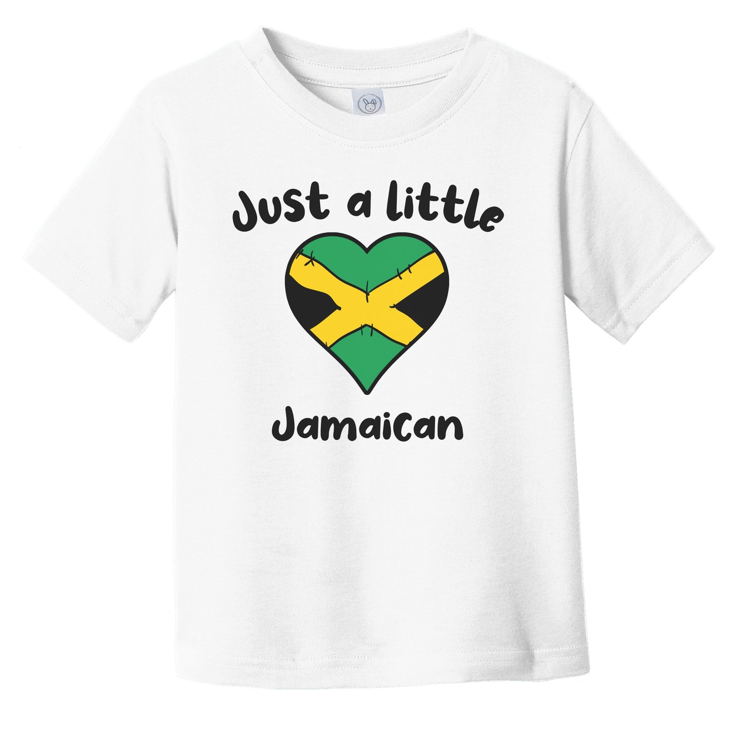 Just A Little Jamaican Cute Jamaica Flag Heart Infant Toddler T-Shirt