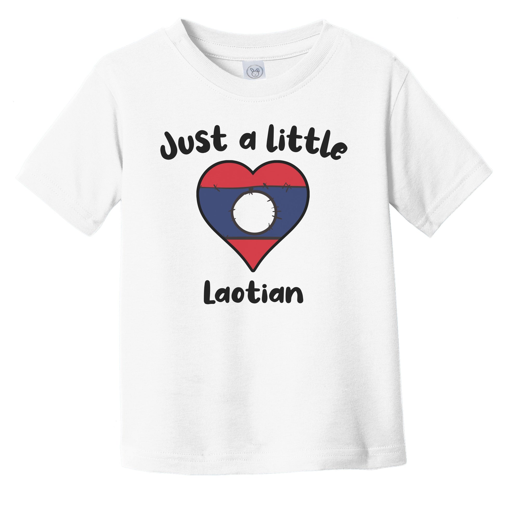 Just A Little Laotian Cute Laos Flag Heart Infant Toddler T-Shirt