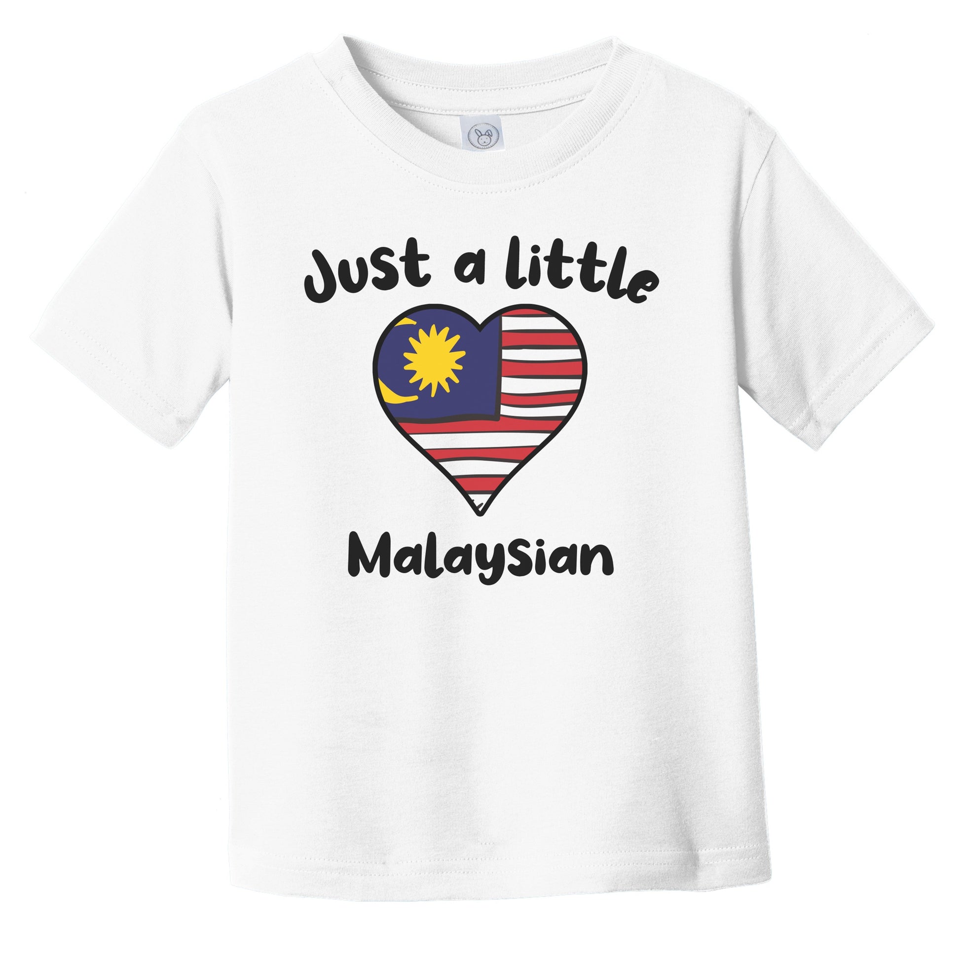 Just A Little Malaysian Cute Malaysia Flag Heart Infant Toddler T-Shirt
