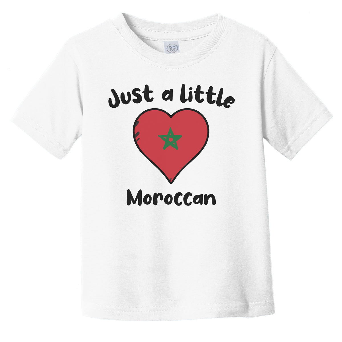 Just A Little Moroccan Cute Morocco Flag Heart Infant Toddler T-Shirt