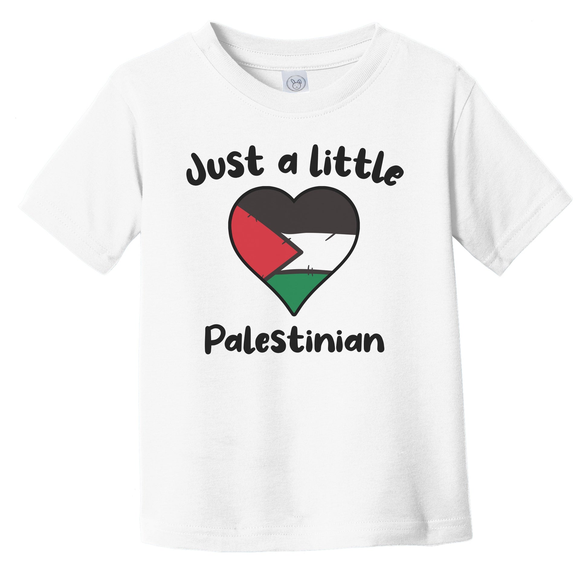Just A Little Palestinian Cute Palestine Flag Heart Infant Toddler T-Shirt