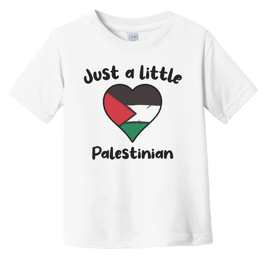 Just A Little Palestinian Cute Palestine Flag Heart Infant Toddler T-Shirt