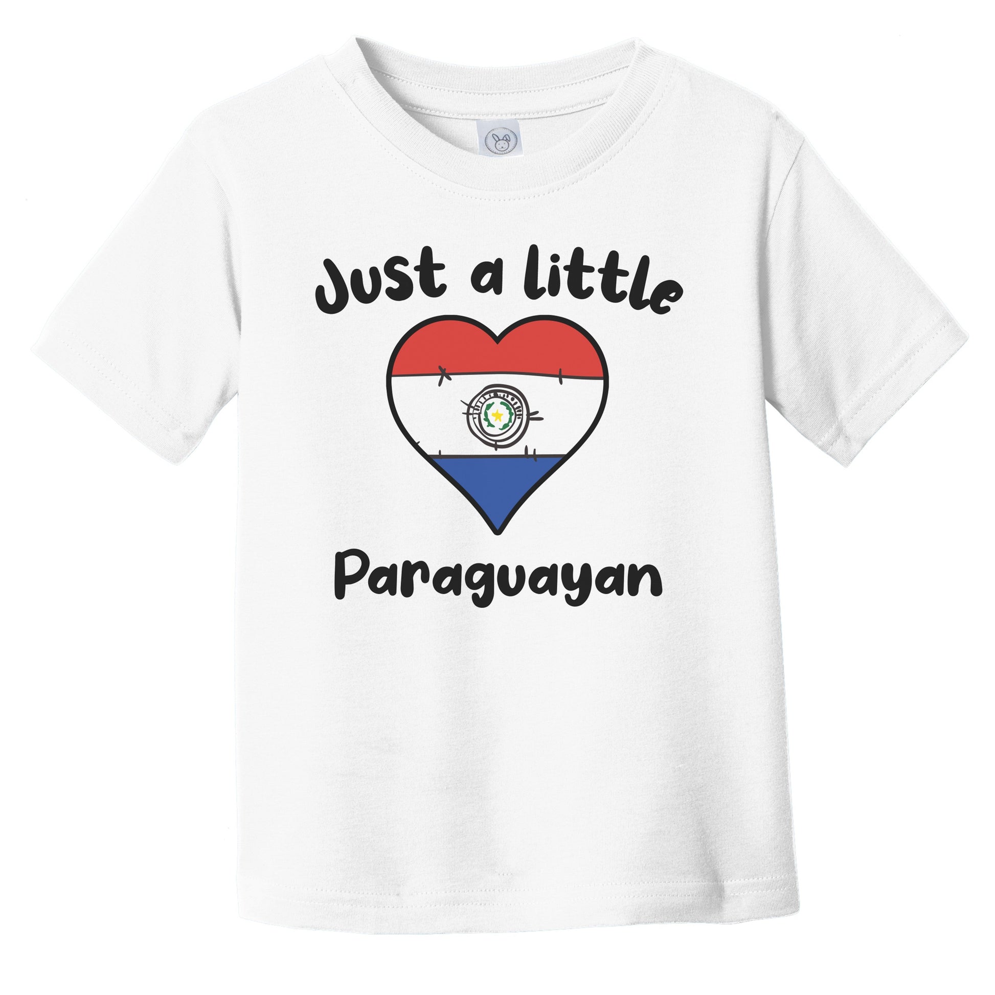 Just A Little Paraguayan Cute Paraguay Flag Heart Infant Toddler T-Shirt