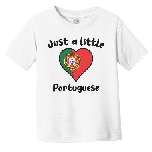 Just A Little Portuguese Cute Portugal Flag Heart Infant Toddler T-Shirt