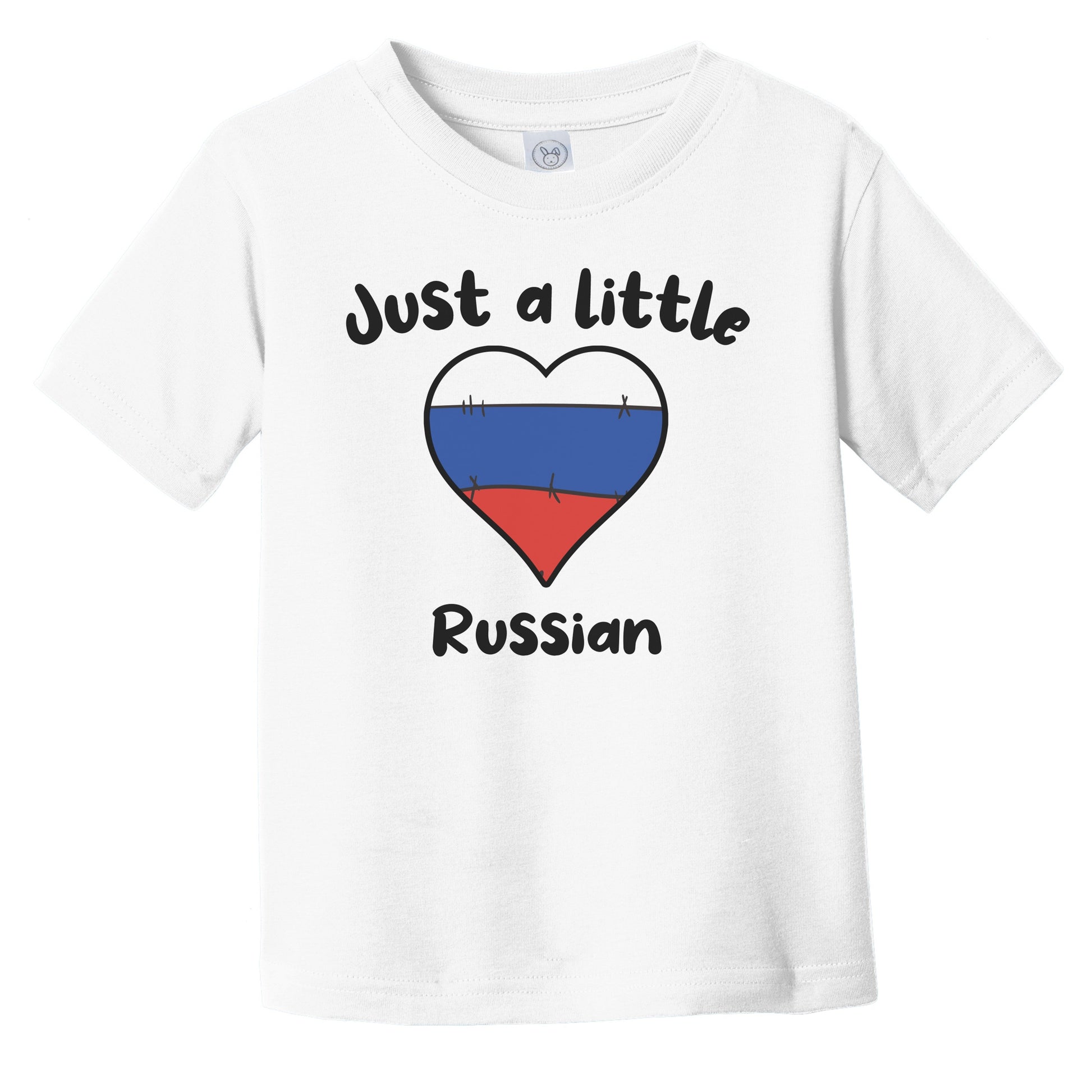 Just A Little Russian Cute Russia Flag Heart Infant Toddler T-Shirt