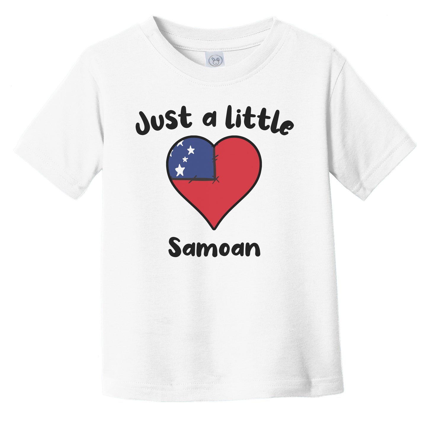 Just A Little Samoan Cute Samoa Flag Heart Infant Toddler T-Shirt