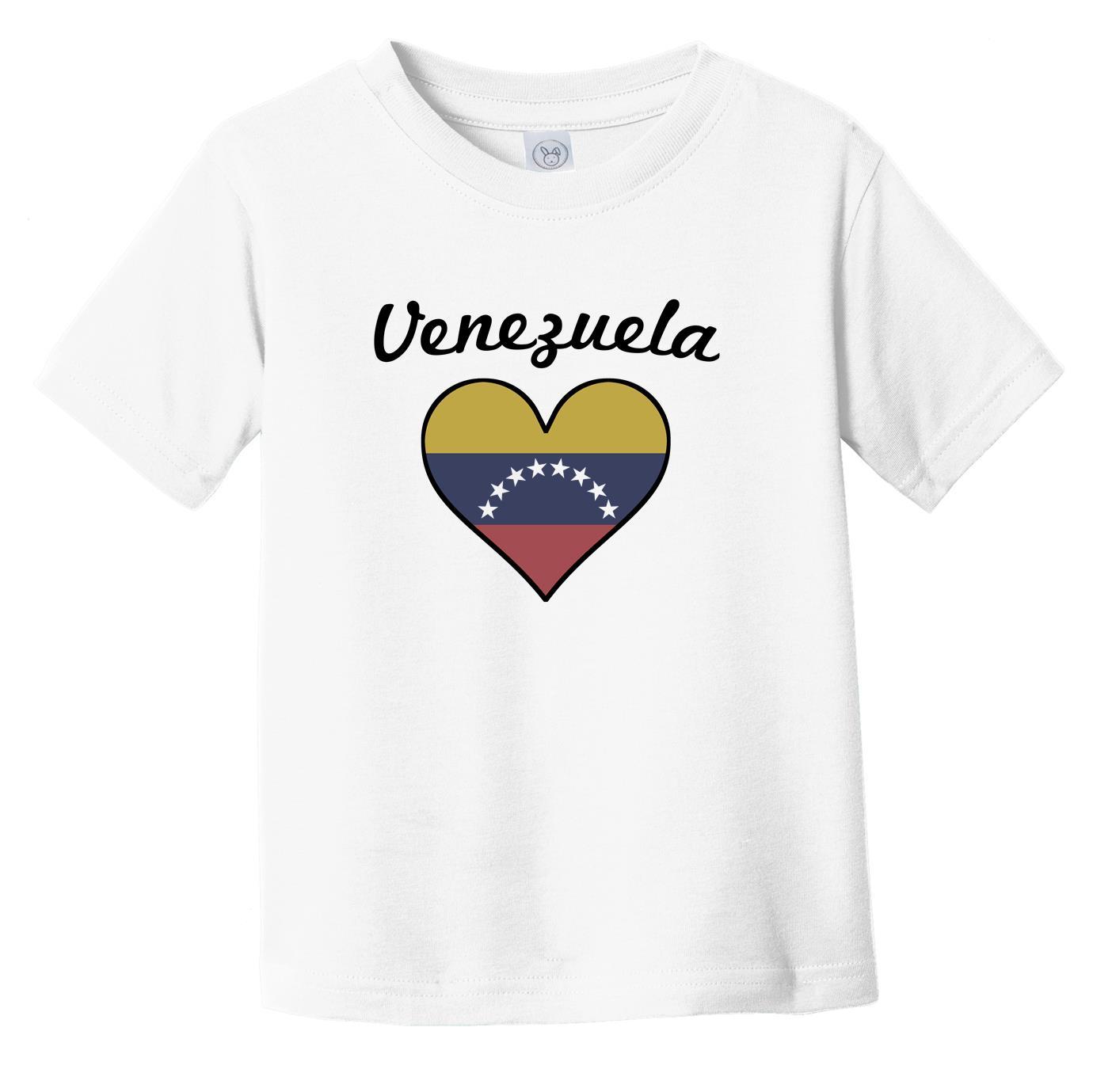 Venezuelan Flag Heart Infant Toddler T-Shirt