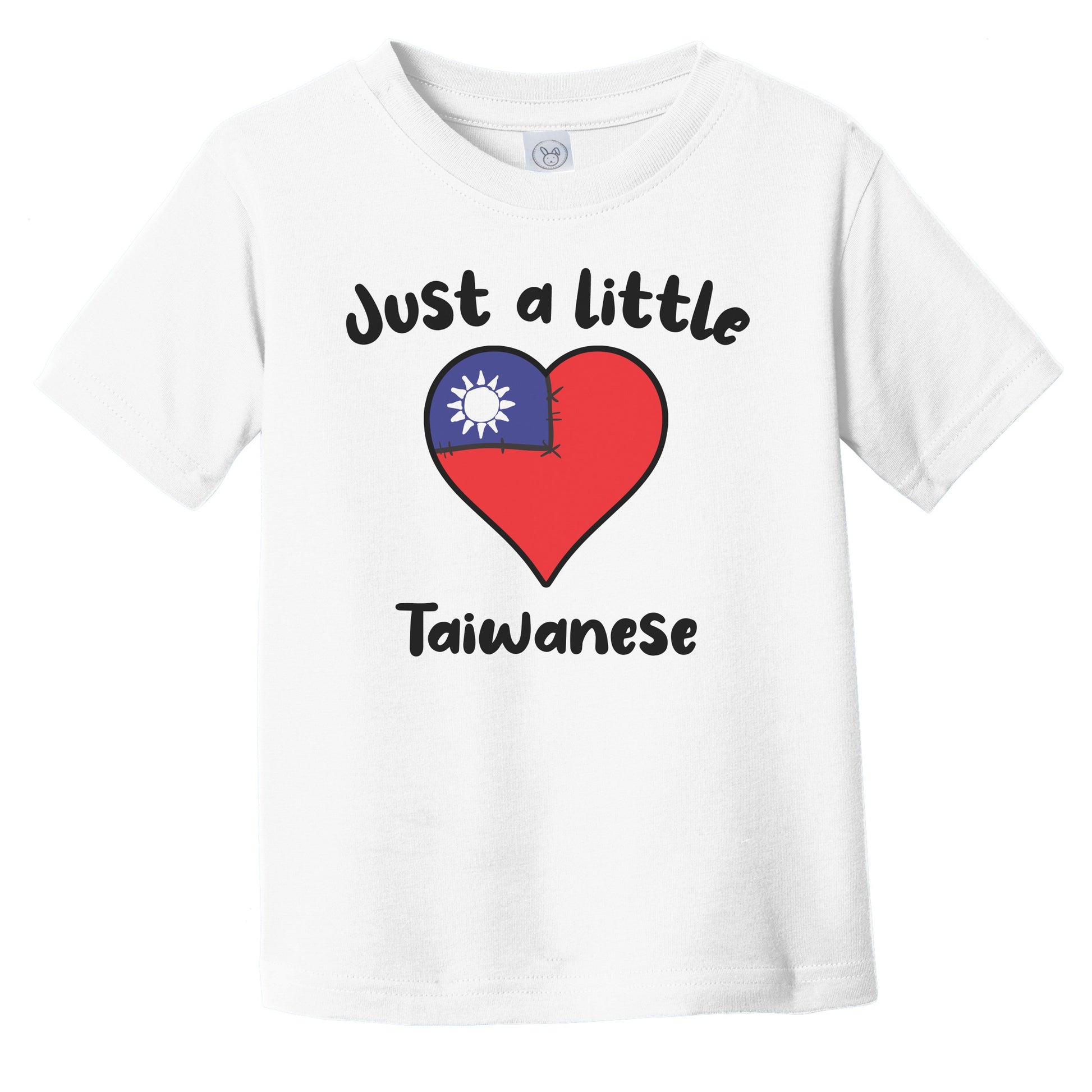 Just A Little Taiwanese Cute Taiwan Flag Heart Infant Toddler T-Shirt
