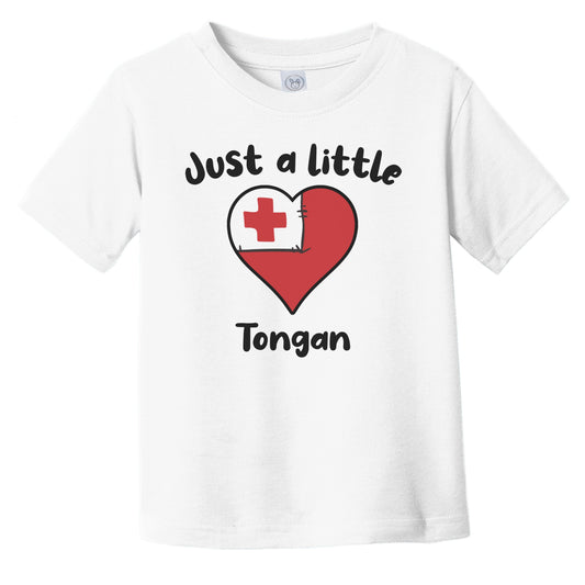 Just A Little Tongan Cute Tonga Flag Heart Infant Toddler T-Shirt