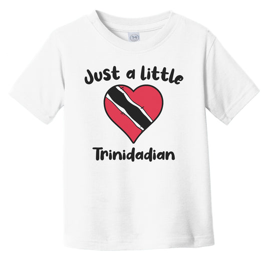 Just A Little Trinidadian Cute Trinidad and Tobago Flag Heart Infant Toddler T-Shirt
