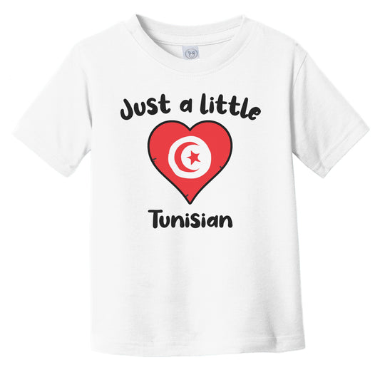 Just A Little Tunisian Cute Tunisia Flag Heart Infant Toddler T-Shirt