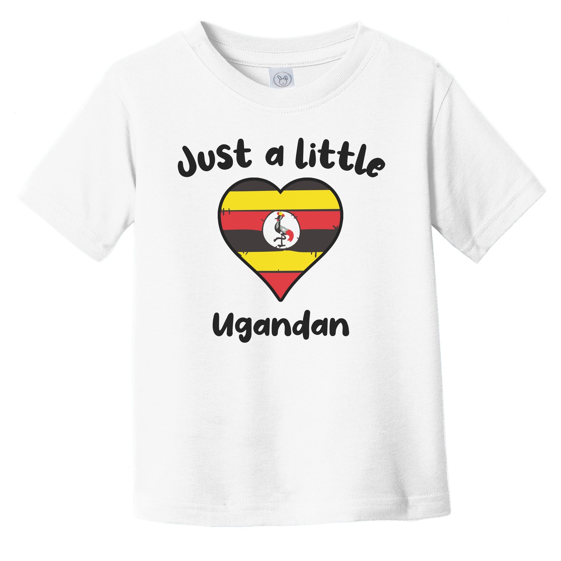 Just A Little Ugandan Cute Uganda Flag Heart Infant Toddler T-Shirt