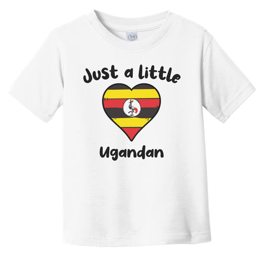 Just A Little Ugandan Cute Uganda Flag Heart Infant Toddler T-Shirt