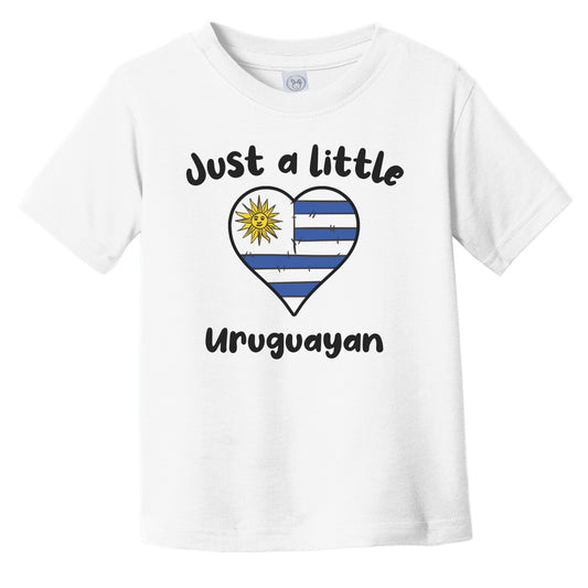 Just A Little Uruguayan Cute Uruguay Flag Heart Infant Toddler T-Shirt