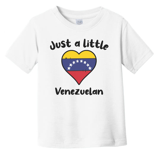 Just A Little Venezuelan Cute Venezuela Flag Heart Infant Toddler T-Shirt