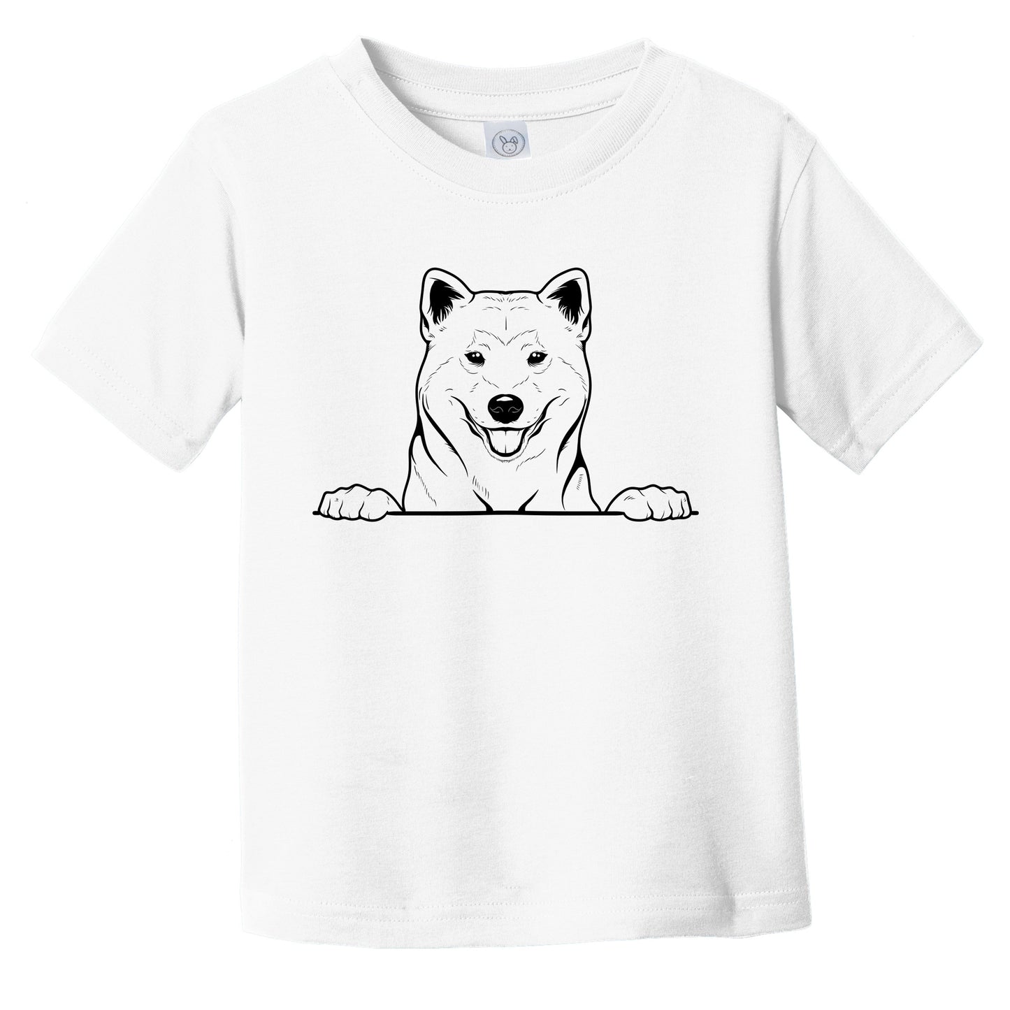 Akita Dog Breed Drawing Cute Infant Toddler T-Shirt